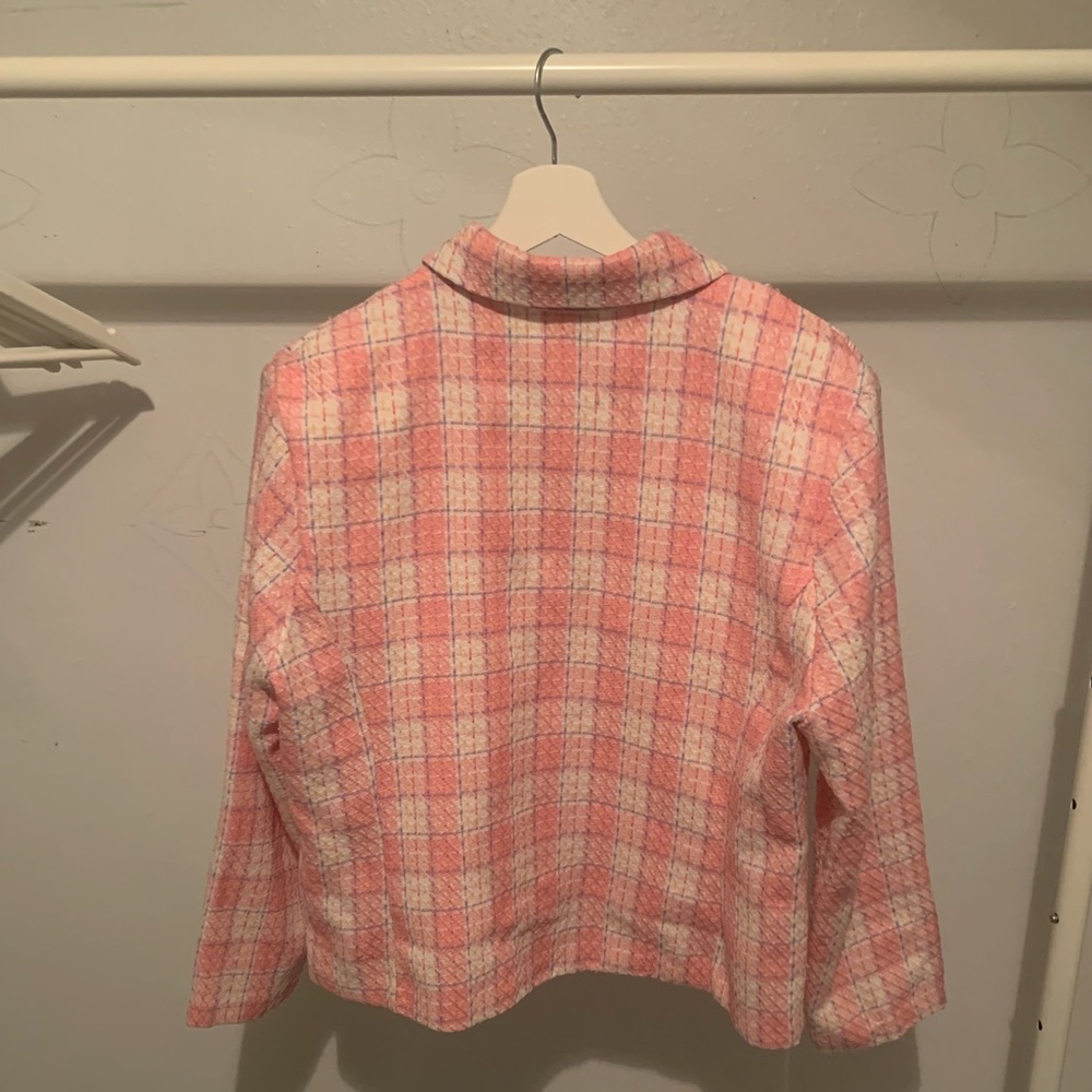 Vintage slightly cropped aesthetic 90s clueless tweed blazer [JACKET ONLY!!]